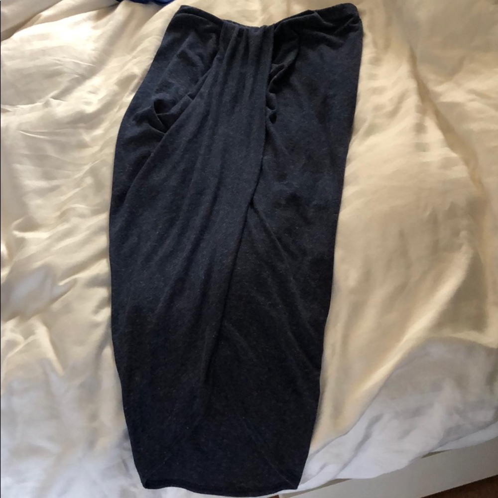 Cotton dress high low with slit